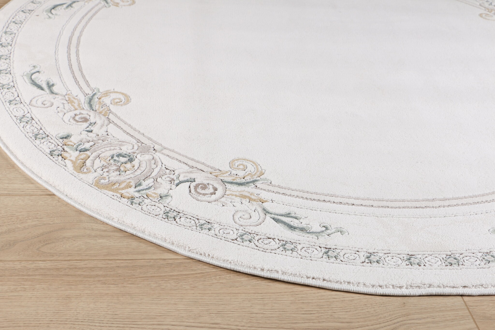 Rond Klassiek Vloerkleed Jarden Classic Creme
