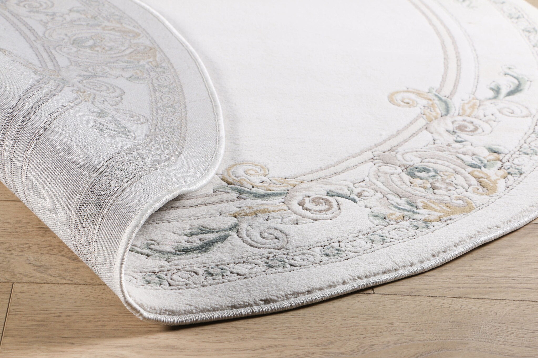 Rond Klassiek Vloerkleed Jarden Classic Creme