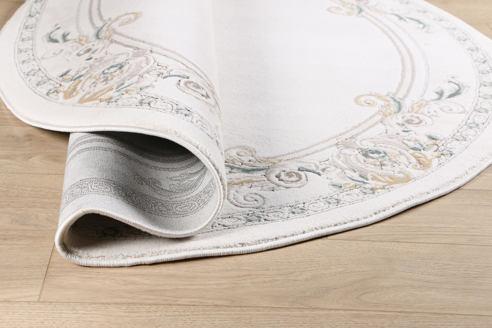 Rond Klassiek Vloerkleed Jarden Classic Creme