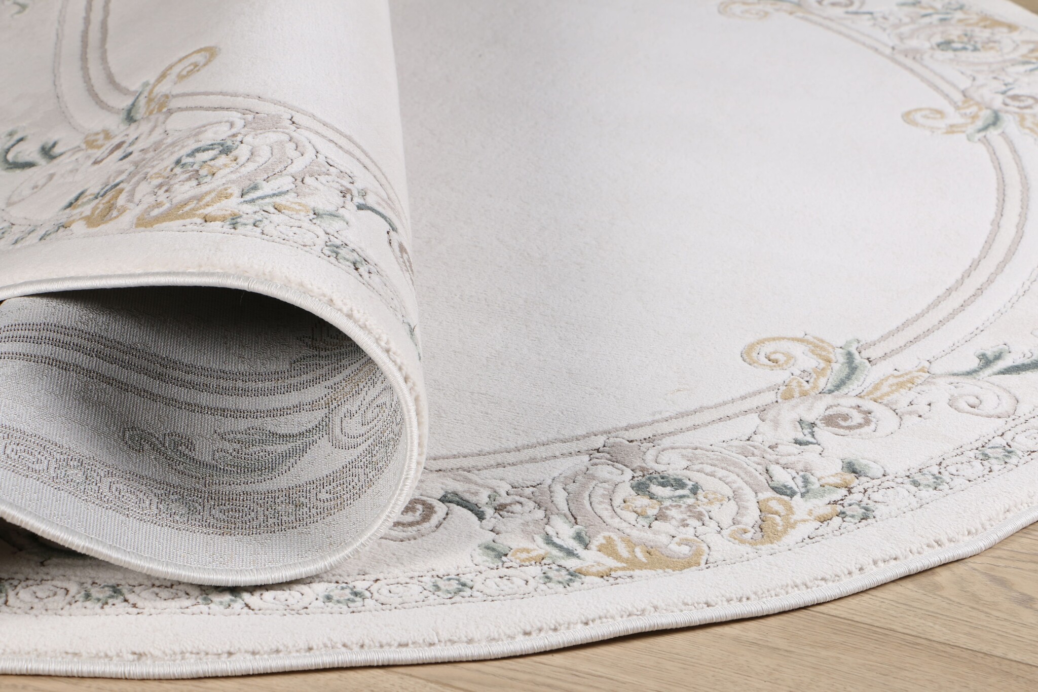 Rond Klassiek Vloerkleed Jarden Classic Creme