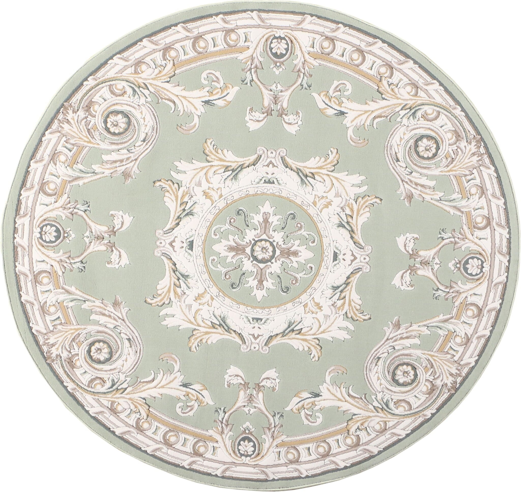 Rond Klassiek Vloerkleed Jarden Classic Groen
