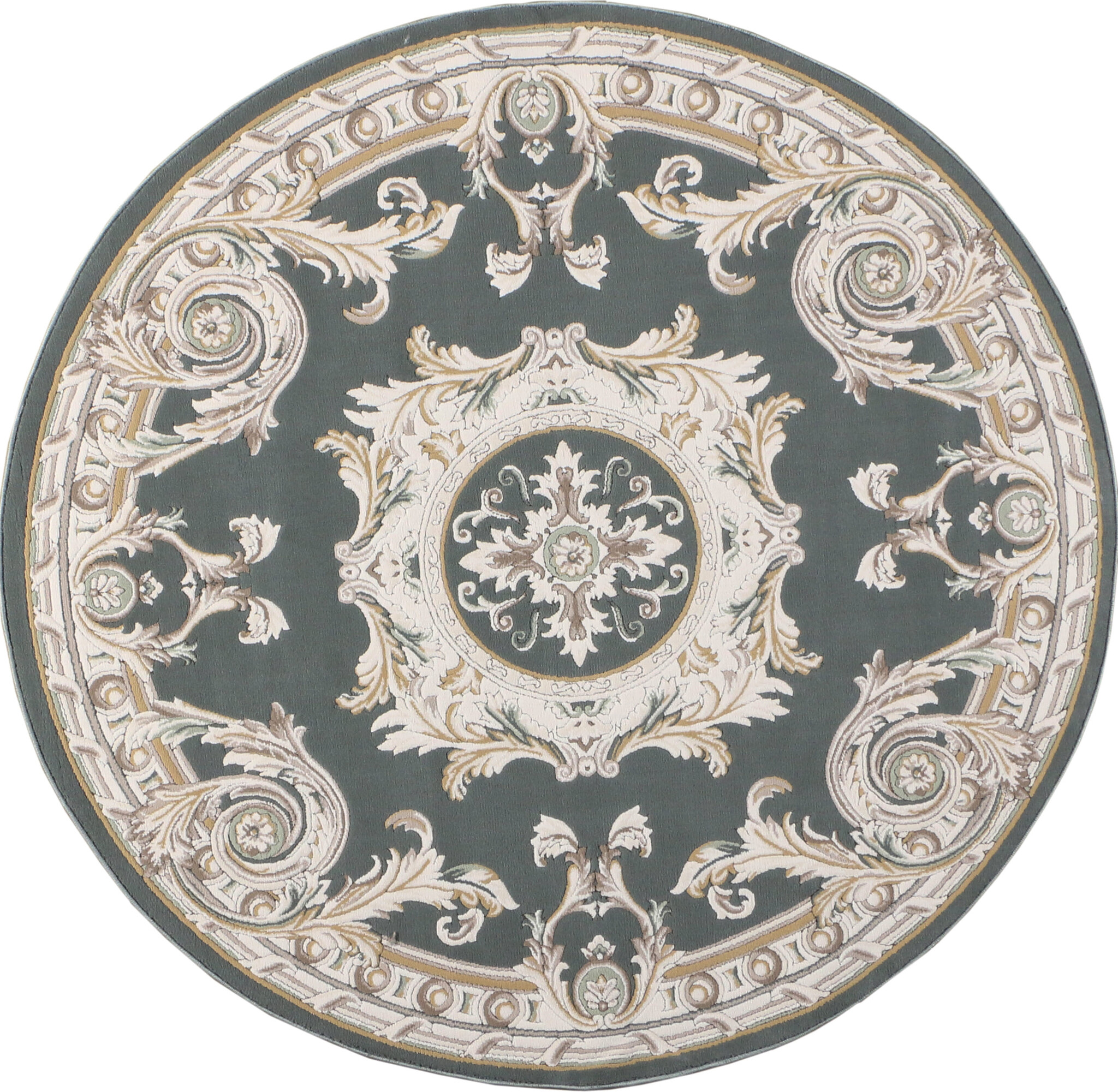 Rond Klassiek Vloerkleed Jarden Classic Groen