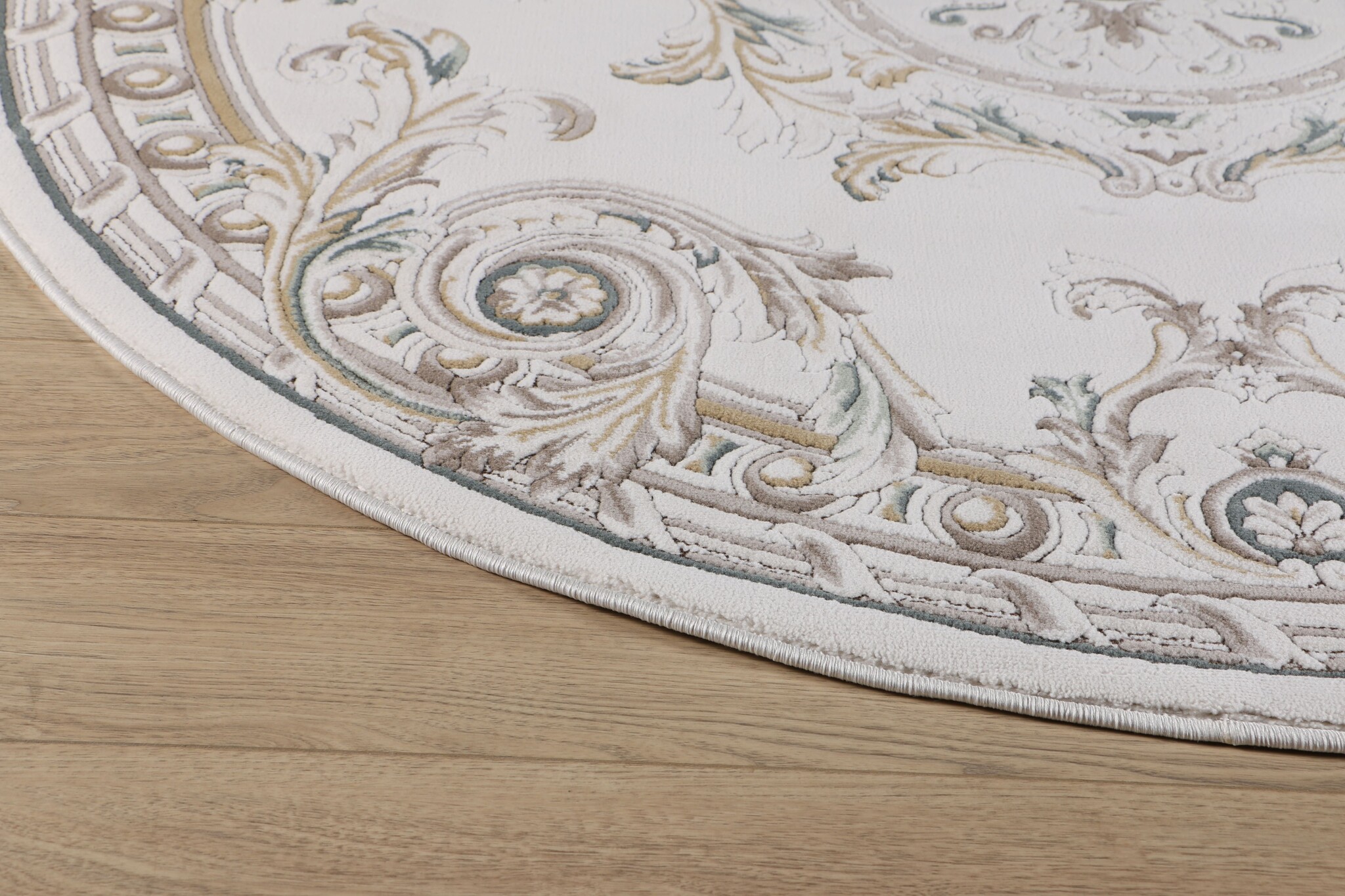 Rond Klassiek Vloerkleed Jarden Classic Creme