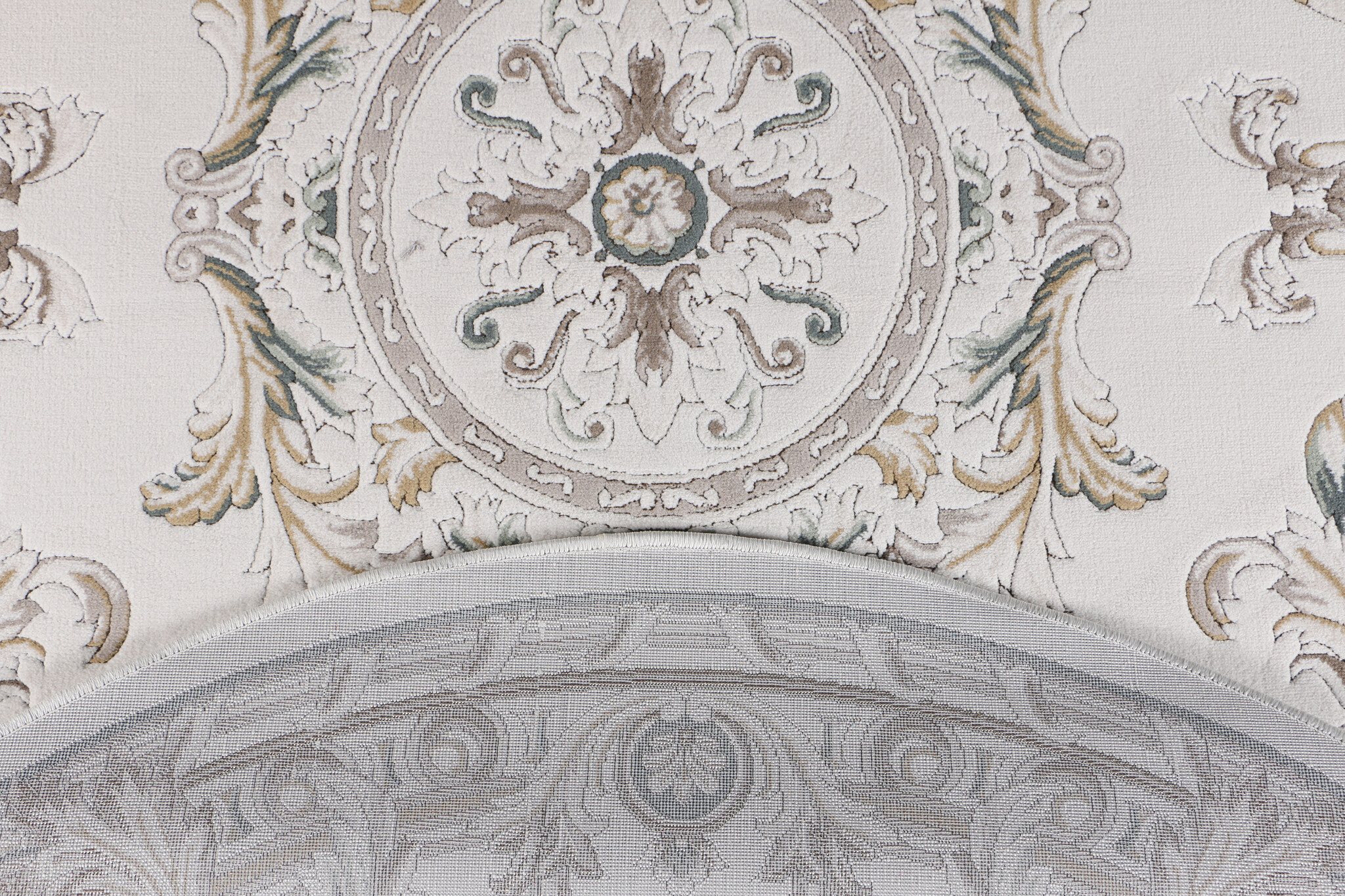 Rond Klassiek Vloerkleed Jarden Classic Creme