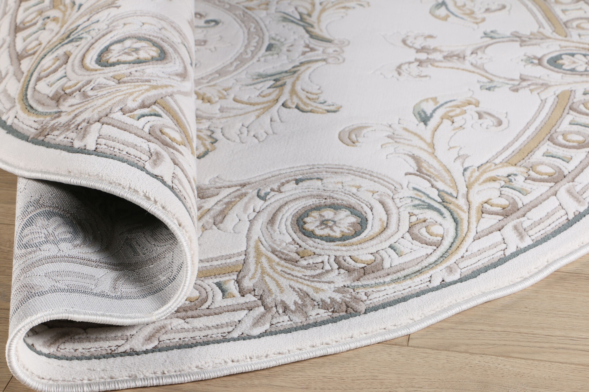 Rond Klassiek Vloerkleed Jarden Classic Creme