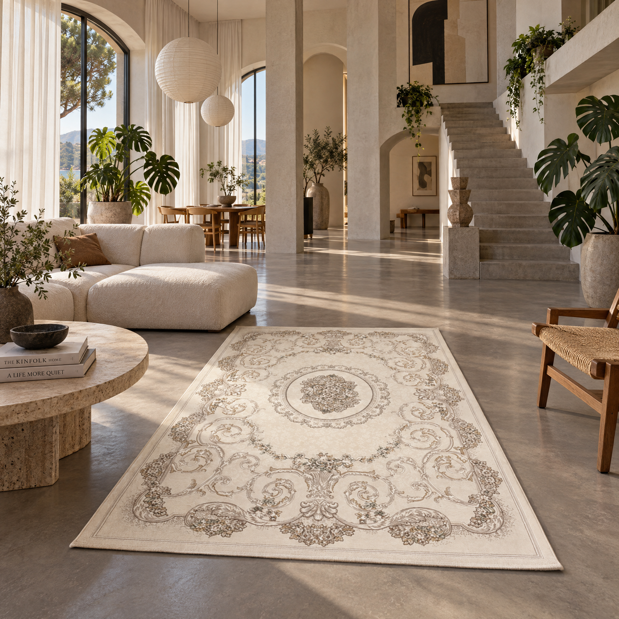 Klassiek Vloerkleed Jarden Creme
