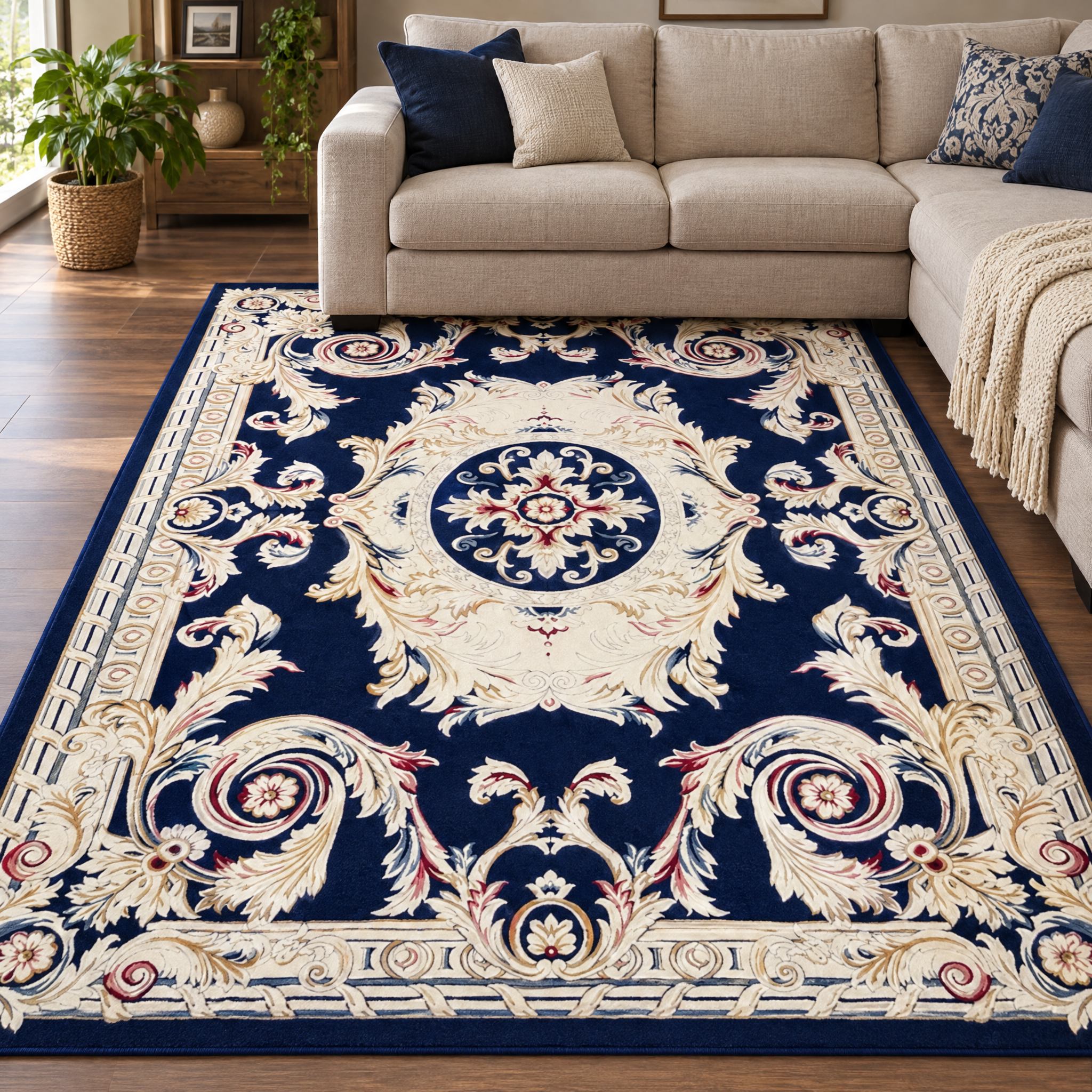 Klassiek Vloerkleed Jarden Classic Blauw