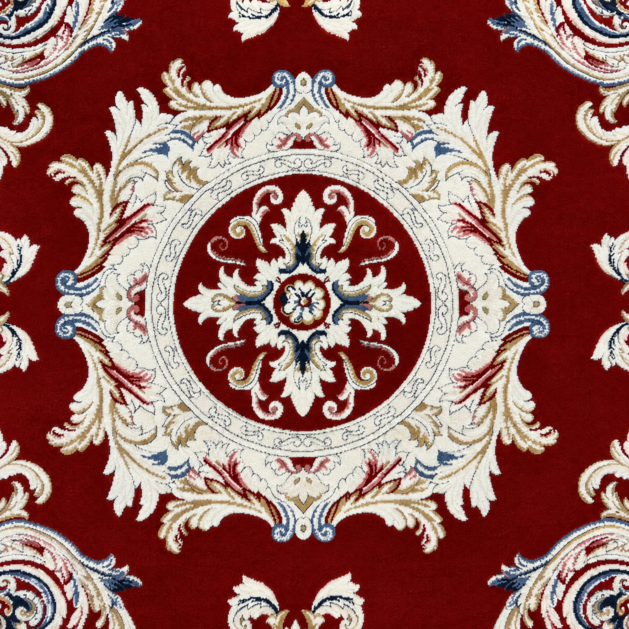 Rond Klassiek Vloerkleed Jarden Classic Rood
