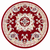 Rond Klassiek Vloerkleed Jarden Classic Rood