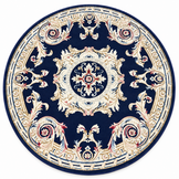 Rond Klassiek Vloerkleed Jarden Classic Blauw