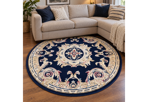 Rond Klassiek Vloerkleed Jarden Classic Blauw