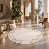 Rond Klassiek Vloerkleed Jarden Classic Creme
