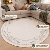 Rond Klassiek Vloerkleed Jarden Classic Creme