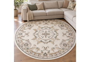 Rond Klassiek Vloerkleed Jarden Classic Creme