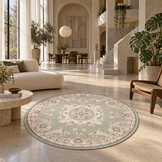 Rond Klassiek Vloerkleed Jarden Classic Groen