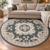 Rond Klassiek Vloerkleed Jarden Classic Groen