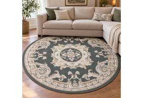 Rond Klassiek Vloerkleed Jarden Classic Groen