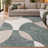 Jarden Home Vloerkleed Abstract Groen Creme