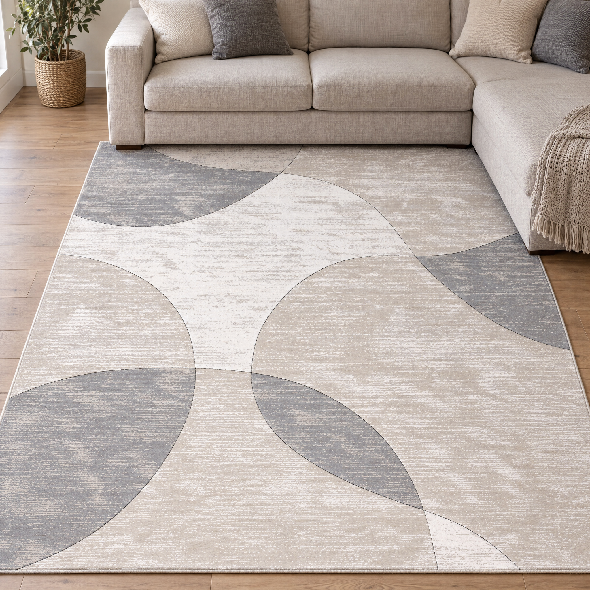 Jarden Home Vloerkleed Abstract Grijs