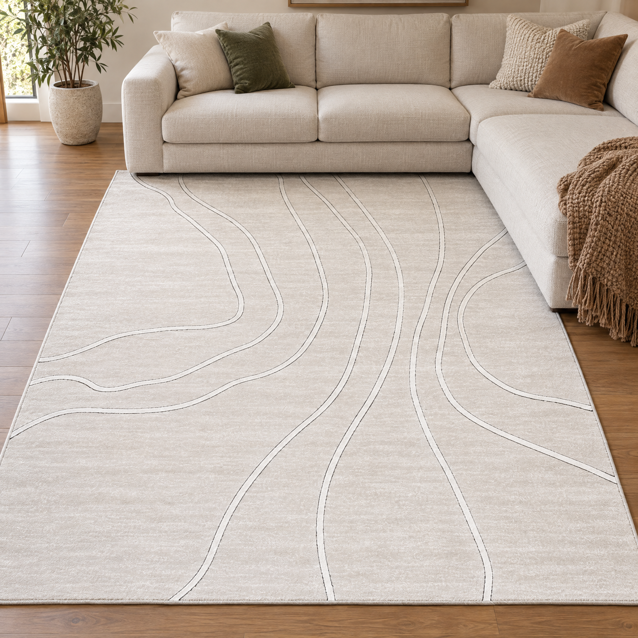 Jarden Home Vloerkleed Abstract  Creme