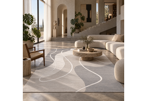 Jarden Home Vloerkleed Japandi Lines Grijs Creme