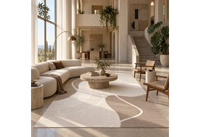 Jarden Home Vloerkleed Japandi Lines Beige Creme