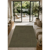 Japandi Loom Vloerkleed Groen