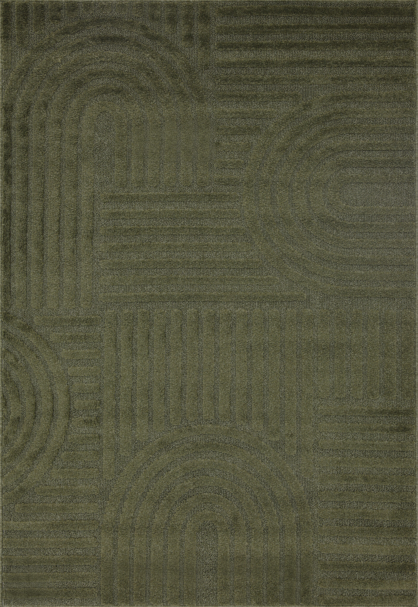 Japandi Loom Vloerkleed Groen