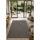 Japandi Loom Vloerkleed Taupe