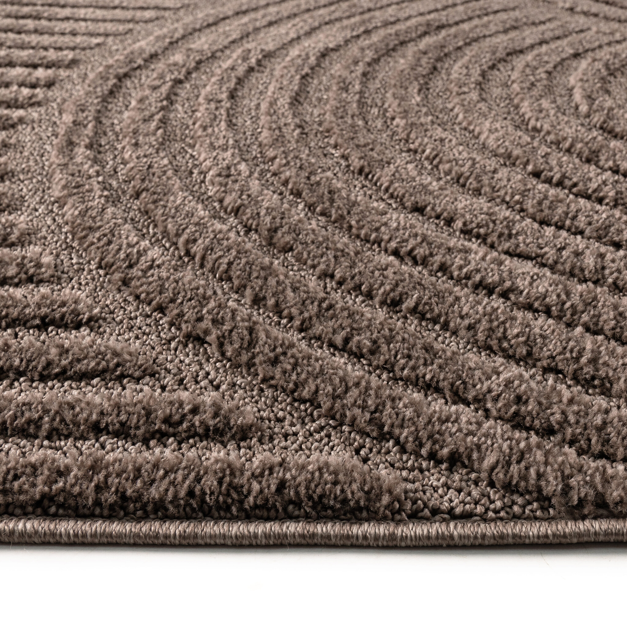 Japandi Loom Vloerkleed Taupe