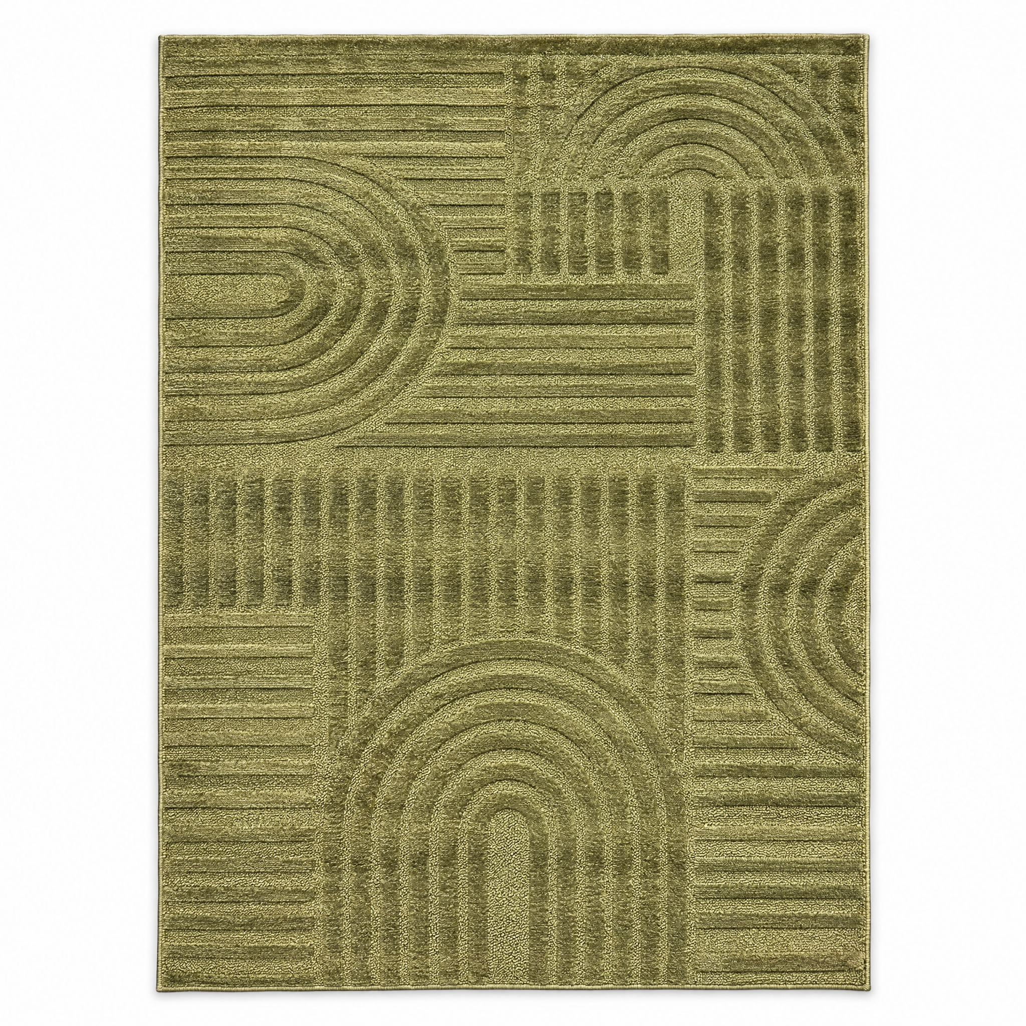 Japandi Loom Vloerkleed Groen