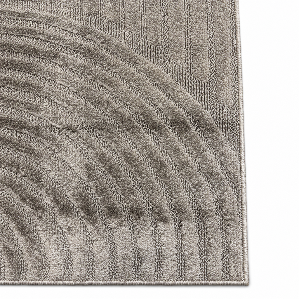 Japandi Loop Vloerkleed Taupe