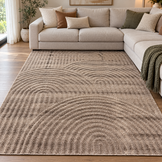 Japandi Loop Vloerkleed Taupe