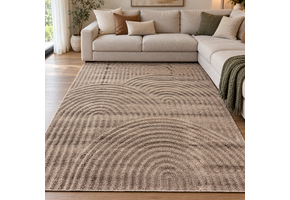 Japandi Loop Vloerkleed Taupe