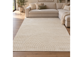 Japandi Loop Vloerkleed Creme