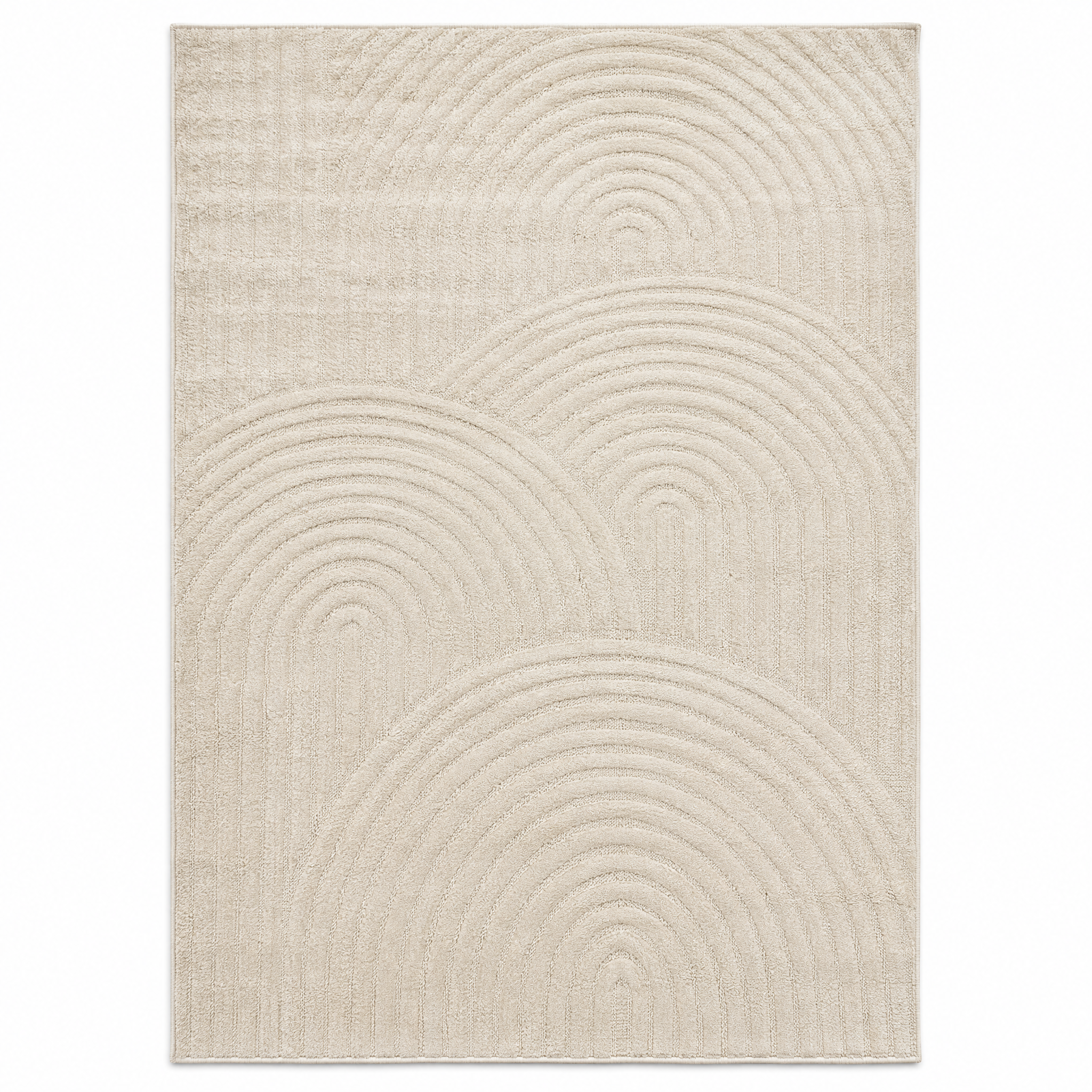 Japandi Loop Vloerkleed Creme