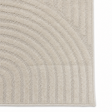 Japandi Loop Vloerkleed Creme
