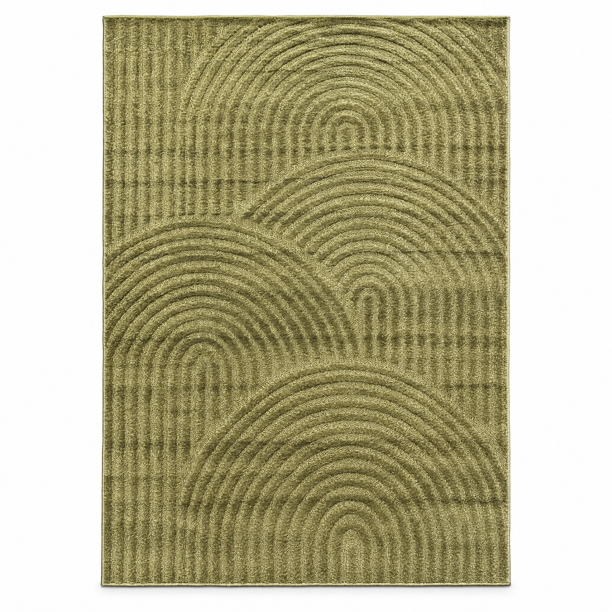 Japandi Loop Vloerkleed Groen