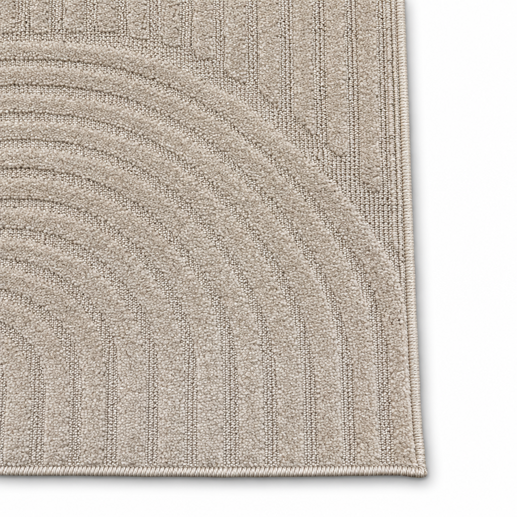 Japandi Loop Vloerkleed Beige