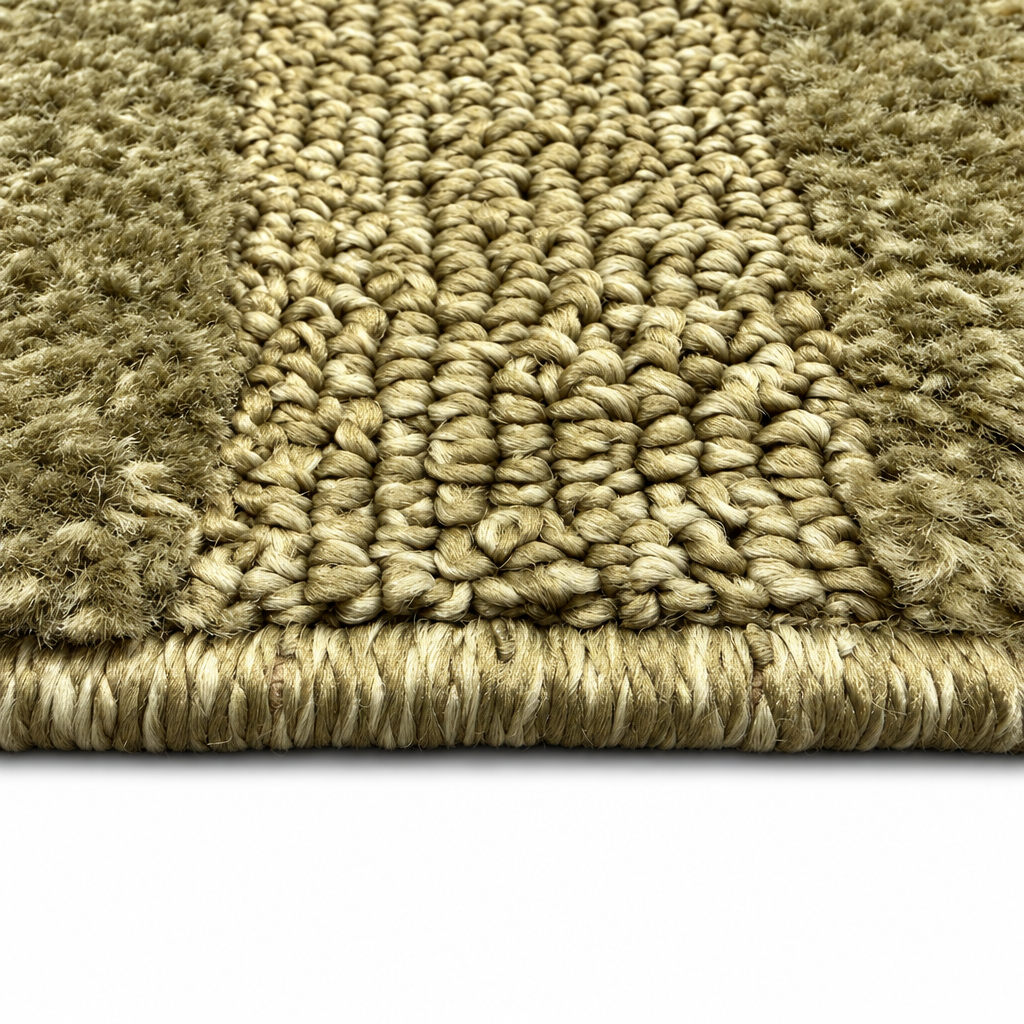 Japandi Loft Rond Vloerkleed Groen