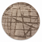 Japandi Loft Rond Vloerkleed Taupe