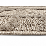 Japandi Loft Rond Vloerkleed Taupe