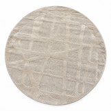 Japandi Loft Rond Vloerkleed Beige