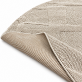 Japandi Loft Rond Vloerkleed Beige