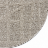 Japandi Loft Rond Vloerkleed Beige