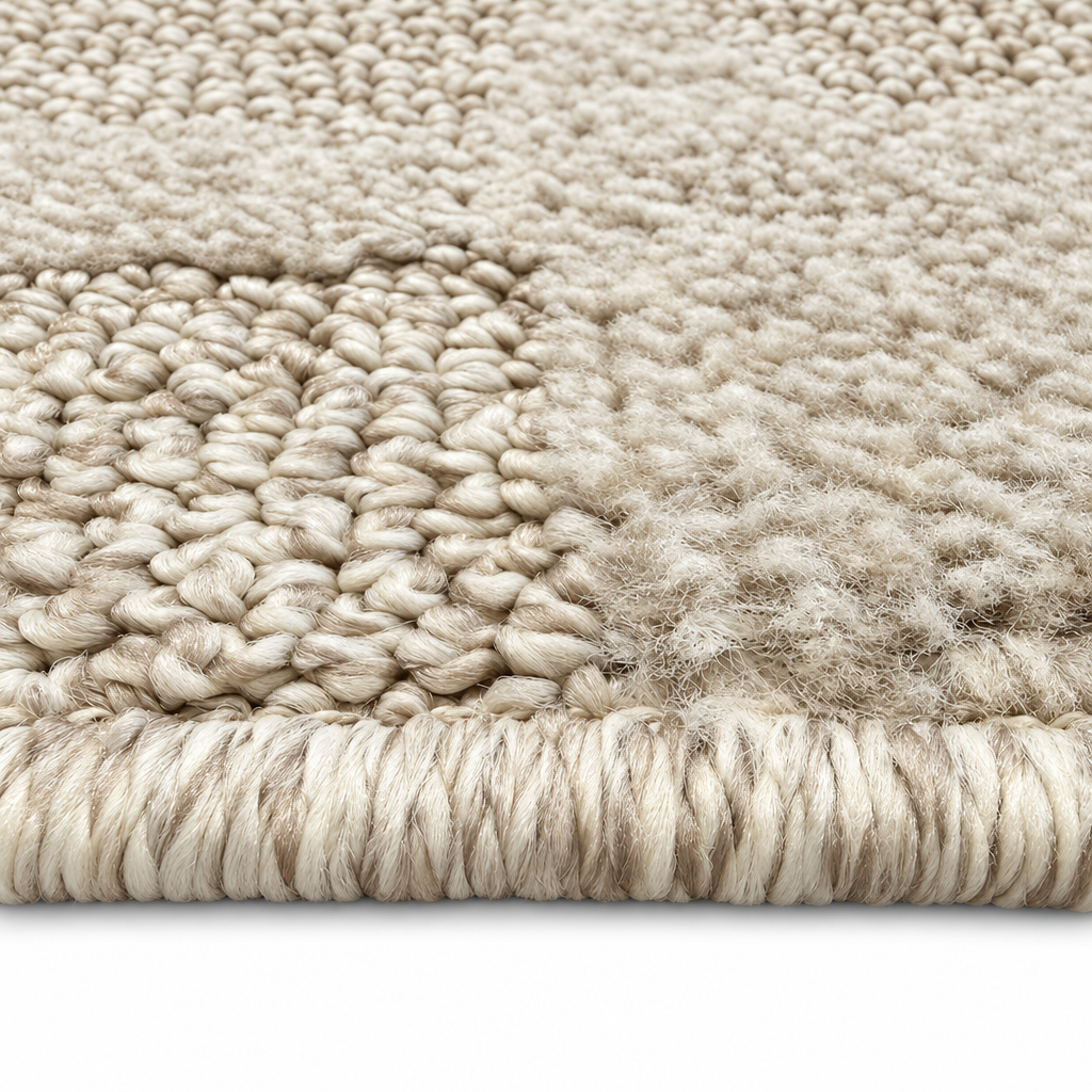 Japandi Loft Rond Vloerkleed Beige