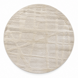 Japandi Loft Rond Vloerkleed Creme