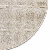 Japandi Loft Rond Vloerkleed Creme