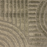 Japandi Loom Rond Vloerkleed Groen