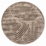 Japandi Loop Rond Vloerkleed Taupe